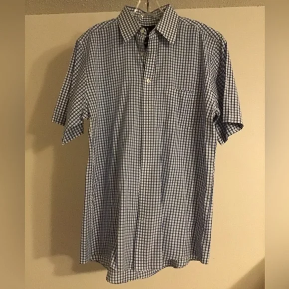 men's stafford short sleeve dress shirts Stafford Mens Travel Performance Oxford Short
